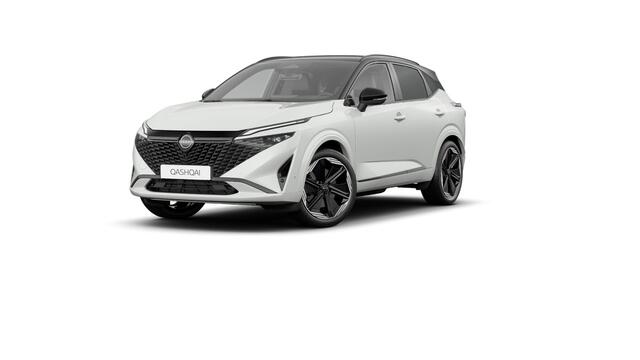 Nissan QASHQAI N-Design + Panoramisch glazen dak + Cold Pack e-Power | 12.3" TFT digitale cockpit | Audiosysteem met DAB, Apple Carplay & Android Auto, USB-aansluiting, stuurwielbediening en 6 luidsprekers | Blind Spot Warning & Intervention (BSW + BSI)