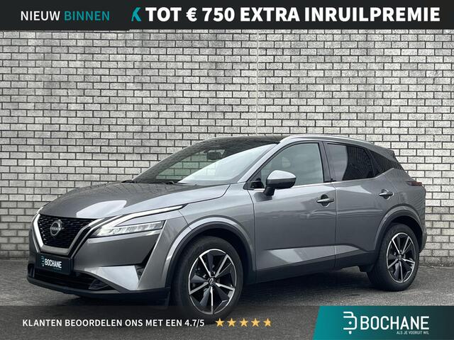 Nissan QASHQAI 1.3 MHEV 158 Automaat Tekna | Panoramadak | El. achterklep | Afneembare trekhaak | Head-Up Display |