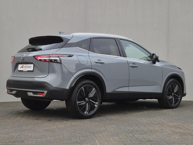 Nissan QASHQAI 1.3 MHEV Xtronic Tekna Automaat / Fabrieksgarantie tot 04-2028 / Nieuw Model / Facelift / Cold Pack / HUD / Trekgewicht 1800 kg / Stuur-, Stoel en Voorruit verwarming / Elektrische achterklep / Rondomzicht camera / Adaptief CC / Apple Carplay Android Auto