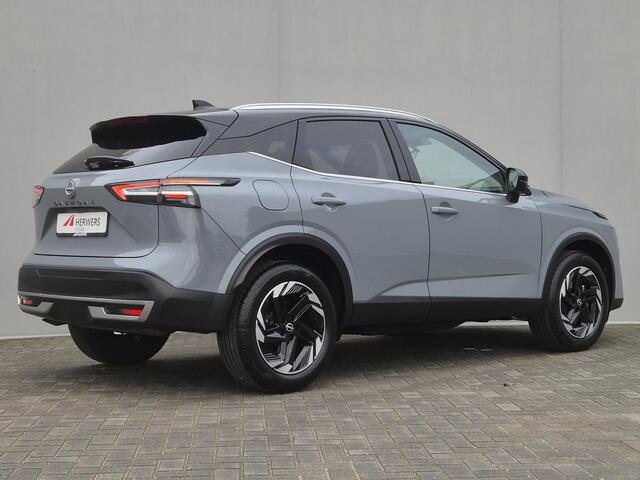 Nissan QASHQAI 1.3 MHEV Xtronic N-Connecta Automaat / Cold Pack / Pack Easy / Nieuw Model / Facelift / HUD / Trekgewicht 1800 kg / Elektrische achterklep / Stuur-, Stoel en Voorruit verwarming / Rondomzicht camera / Adaptief CC /