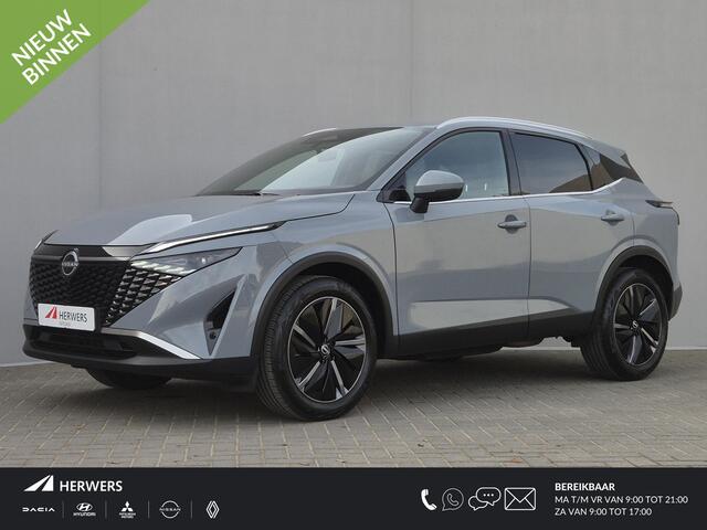 Nissan QASHQAI 1.3 MHEV Xtronic Tekna Automaat / Nieuw Model / Facelift / Fabrieksgarantie tot 04-2028 / HUD / Trekgewicht 1800 kg / Cold Pack / Rondomzicht camera / Elektrische achterklep / Apple Carplay Android Auto / Stuur-, Stoel en Voorruit verwarming /