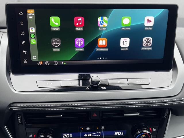 Nissan QASHQAI 1.3 MHEV Xtronic N-Connecta / Fabrieksgarantie tot 03-2028 < 100.000km ** / Facelift Nieuw Model / Cold Pack / HUD / Trekgewicht 1800 kg / Stuur-, Stoel en Voorruit verwarming / Elektrische achterklep / Camera 360° / Adaptief CC / Apple Carplay Android Au