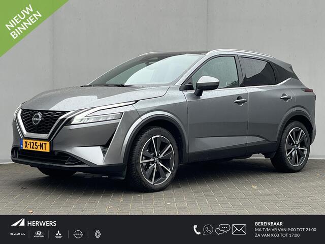 Nissan QASHQAI 1.3 MHEV Xtronic Tekna / Vaste Trekhaak 13-polig (Trekgewicht 1.800kg) / Panoramadak / 360° Camera / HUD / Adaptieve Cruise Control / Apple Carplay & Android Auto / Navigatie full map / Keyless Entry & Start / Climate Control