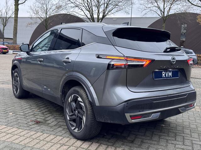 Nissan QASHQAI 1.3 MHEV Xtronic N-Connecta FABRIEKSGARANTIE| PANO| VOORRUITVERWARMING| STOEL + STUUR VERWARMING| 360 CAMERA| DODE HOEK| HEAD-UP| ELEK. ACHTERKLEP