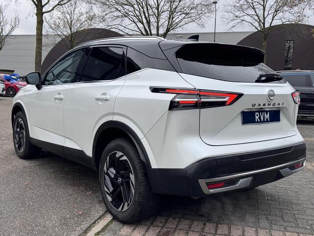 Nissan QASHQAI 1.3 MHEV Xtronic N-Connecta FABRIEKSGARANTIE| PANO| VOORRUITVERWARMING| STOEL + STUUR VERWARMING| 360 CAMERA| DODE HOEK| HEAD-UP| ELEK. ACHTERKLEP