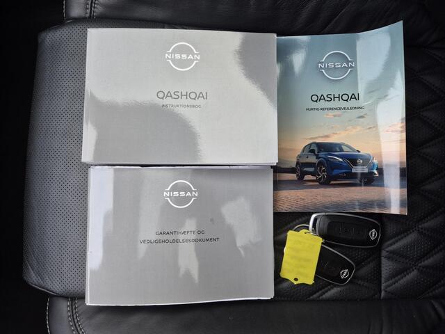 Nissan QASHQAI 1.3 MHEV Xtronic Tekna Plus Automaat / Fabrieksgarantie tot 09-2026<100.000 km / Dealer onderhouden / Trekhaak vast / Allseason banden / Trekgewicht 1800 kg / Panoramadak /
