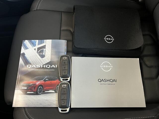 Nissan QASHQAI 1.5 e-Power Tekna Automaat / ¤4000,- Nissan Voorraadvoordeel / NIEUW uit voorraad leverbaar! / Panoramadak / Googlemaps Navigatie / HUD / 360° Camera / Elektrische Achterklep / Stuur- en Stoelverwarming voor / Voorruit Verwarming / Elektrische Verstelbare