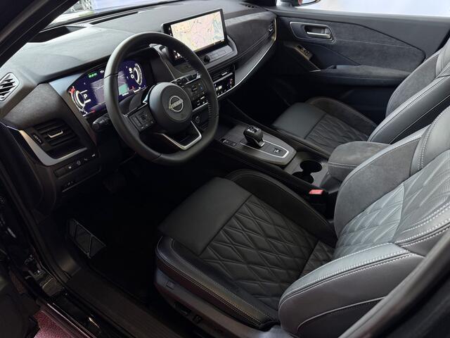 Nissan QASHQAI 1.3 MHEV 160PK 20''LMV LEER PANO MASSAGE TEKNA PLUS BOSE STOEL/STUUR/RUIT VERW MATRIX.LED ELEK.KLEP HEADUP 20''LMV GOOGLE NAVI 03/2025