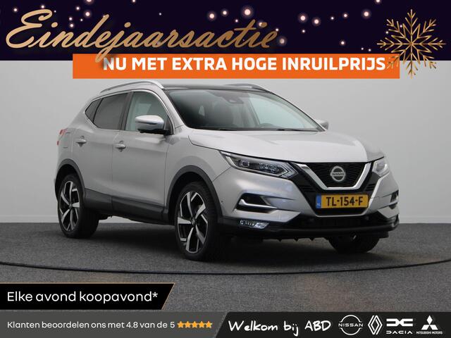 Nissan QASHQAI 1.2 Tekna | Panoramadak | Rondomzicht camera | Elektrisch verstelbare bestuurderstoel | Climate control | Navigatie | Trekhaak |