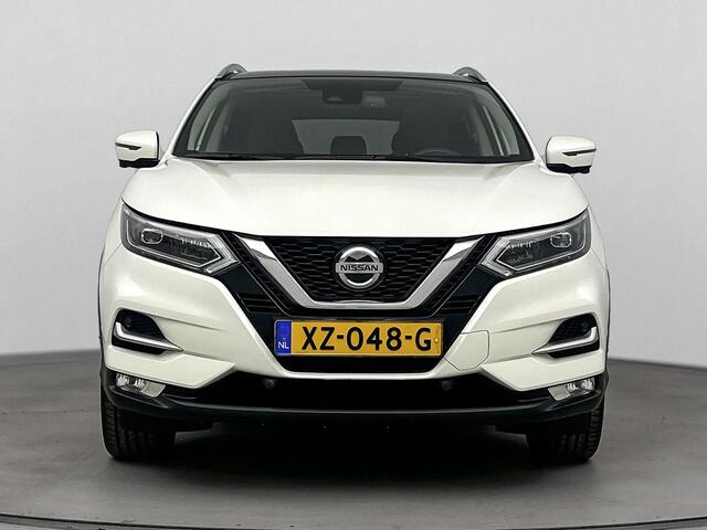 Nissan QASHQAI 1.2 Tekna airco automatisch | cruise control | LED koplampen | lederen/stof bekleding | lichtmetalen velgen 19" | navigatiesysteem full map | voorstoelen verwarmd |