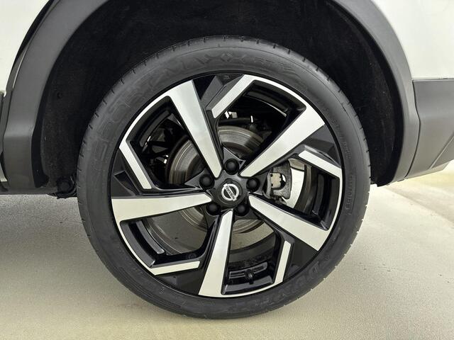 Nissan QASHQAI 1.2 Tekna airco automatisch | cruise control | LED koplampen | lederen/stof bekleding | lichtmetalen velgen 19" | navigatiesysteem full map | voorstoelen verwarmd |