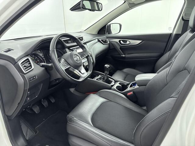 Nissan QASHQAI 1.2 Tekna airco automatisch | cruise control | LED koplampen | lederen/stof bekleding | lichtmetalen velgen 19" | navigatiesysteem full map | voorstoelen verwarmd |
