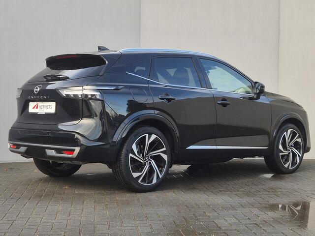 Nissan QASHQAI 1.3 MHEV Xtronic Tekna Plus Automaat / Nieuw Model / Facelift / HUD / Panoramadak / Stoel met massage functie / Trekgewicht 1800 kg / Elektrische achterklep / Rondomzicht camera / Stuur-, Stoel en Voorruit verwarming /