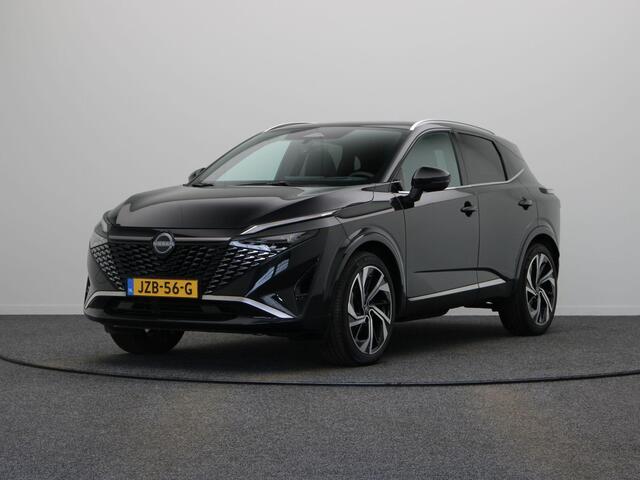 Nissan QASHQAI 1.3 MHEV Xtronic Tekna Plus | Lederen bekleding | Elektrisch verstelbare voorstoelen | Stoel, stuur en voorrruit verwarming | Panoramadak | BOSE Audio |