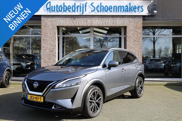Nissan QASHQAI 1.3 MHEV Xtronic Tekna Plus PANO HUD MASSAGE MEMORY CARPLAY 360-CAM LEER STOEL/STUUR/RUITVERW. DAB ACC 2XPDC 19''LMV ENZ.ENZ.