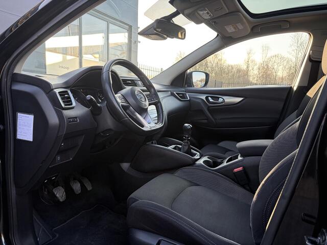 Nissan QASHQAI 1.2 N-Connecta 360° Camera,Pano,Navi,Keyless,6 Bak,Clima,Cruise,Pdc V+A,116pk,2e Eigenaar,Apk tot 10-2026
