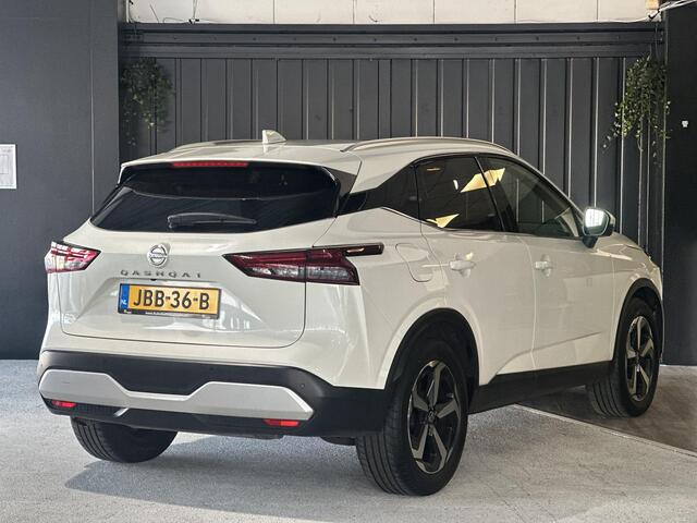 Nissan QASHQAI 1.3 MHEV Xtronic Tekna | Panoramadak | Sfeerverlichting | Carplay | 360 Camera | Head-up display | Stoelverwarming | Navi | Leder Bekleding |