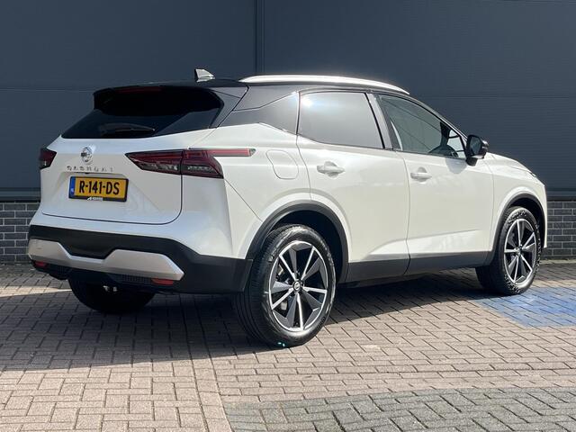 Nissan QASHQAI 1.3 MHEV Xtronic Tekna / Pro Pilot / Panorama Dak / AppleCarplay & AndroidAuto / Head-up Display / 360" Camera / Parkeersensoren Voor + Achter / 19" Lichtmetalen Velgen / Stoel en stuurverw. /