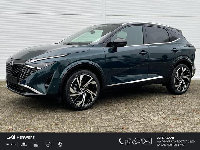 Nissan QASHQAI 1.5 e-Power Tekna Plus / uit voorraad leverbaar / panoramadak / luxe lederen bekleding / lichtmetalen velgen 20" /