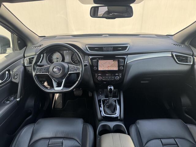 Nissan QASHQAI 1.3 DIG-T Tekna + / Trekhaak 1500 KG / All Seasonbanden / Lederen Bekleding / Panoramadak / Bose Audio / Stoelverwarming / Verwarmde Voorruit / Navigatie / 360 Graden Camera /