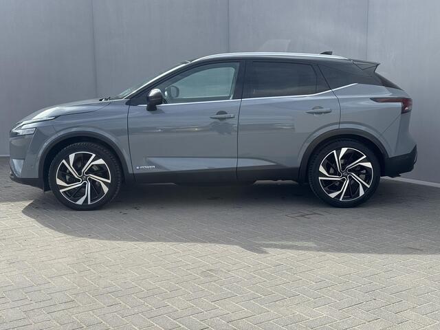 Nissan QASHQAI 1.5 e-Power Tekna Plus / Panoramadak /Apple Carplay & Android Auto / 360° Camera / Keyless Entry & Start / Navigatie full map / Stuur- en Stoelverwarming / Voorruitverwarming / Climate Control / Adaptieve Cruise Control / Elektrisch Verstelbare Voorstoele