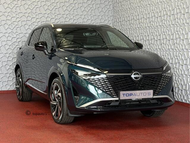 Nissan QASHQAI 1.3 MHEV 160PK 4 CILINDER TEKNA PLUS BOSE 20''LMV LEER ALCANTARA PANO MASSAGE BOSE STOEL/STUUR/RUIT VERW MATRIX.LED ELEK.KLEP HEADUP 20''LMV GOOGLE NAVI 2026 K ?Top Auto's Wijchen , 30 Jaar Specialist in Nissan : Alle Type's : Tekna / Plus / N-Design / N