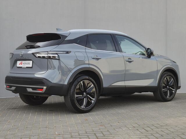 Nissan QASHQAI 1.3 MHEV Xtronic Tekna Automaat / Nieuw Model / Facelift / Fabrieksgarantie tot 04-2028 / HUD / Trekgewicht 1800 kg / Cold Pack / Rondomzicht camera / Elektrische achterklep / Apple Carplay Android Auto / Stuur-, Stoel en Voorruit verwarming /