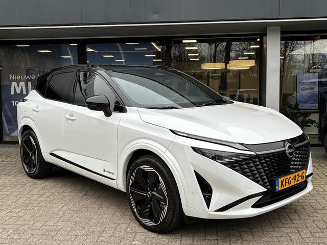 Nissan QASHQAI 1.5 e-Power N-Design DEMO Auto | Verwarmbare voorstoelen - stuurwiel & voorruit | Panoramisch glazen dak | Lederen bekleding | Parkeersensoren voor- en achter | Adaptieve Cruise Control | Fabrieksgarantie