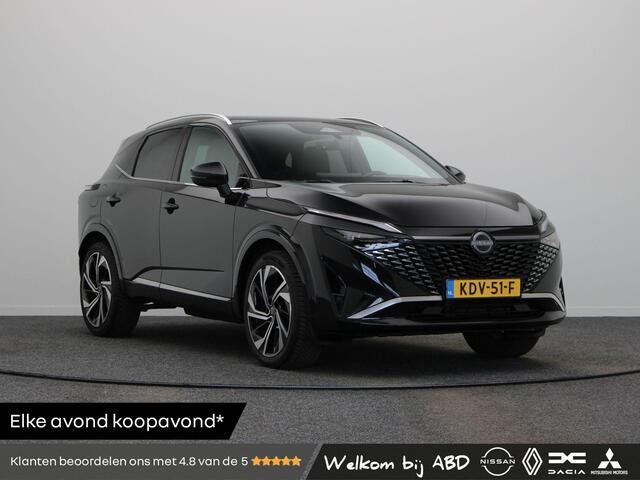 Nissan QASHQAI 1.3 MHEV Xtronic Tekna Plus | Lederen bekleding | Elektrisch verstelbare voorstoelen | Stoel, stuur en voorrruit verwarming | Panoramadak | BOSE Audio |