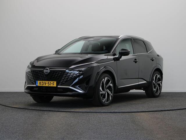 Nissan QASHQAI 1.3 MHEV Xtronic Tekna Plus | Lederen bekleding | Elektrisch verstelbare voorstoelen | Stoel, stuur en voorrruit verwarming | Panoramadak | BOSE Audio |