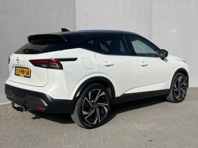 Nissan QASHQAI 1.3 MHEV Xtronic Tekna Plus / Panoramadak / Trekhaak (1800 KG) / Apple Carplay&Android Auto / Voorstoel Verwarming&Massage Functie / 360 Camera / Elektrische Achterklep /