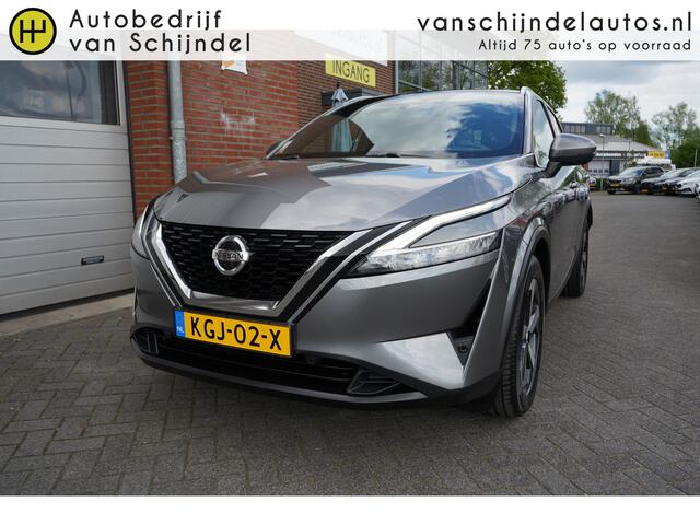 Nissan QASHQAI 1.3 MHEV Xtronic Tekna LUXE - PANODAK - 360 CAM - CARPLAY / ANDROID - 1800KG TREKGEWICHT - HALF LEDER - ADAPT. CRUISE - DODEHOEKSENSOR - HEADUP - KEYLESS - ELEKTR. KLEP + STOEL - LED - DRAADLOZE LADER ETC.