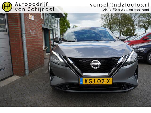 Nissan QASHQAI 1.3 MHEV Xtronic Tekna LUXE - PANODAK - 360 CAM - CARPLAY / ANDROID - 1800KG TREKGEWICHT - HALF LEDER - ADAPT. CRUISE - DODEHOEKSENSOR - HEADUP - KEYLESS - ELEKTR. KLEP + STOEL - LED - DRAADLOZE LADER ETC.