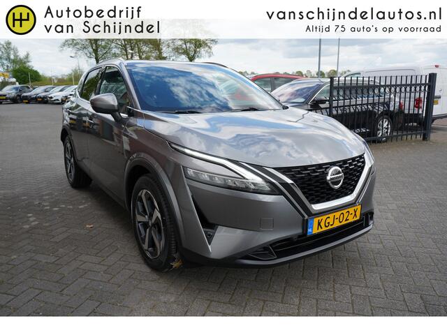 Nissan QASHQAI 1.3 MHEV Xtronic Tekna LUXE - PANODAK - 360 CAM - CARPLAY / ANDROID - 1800KG TREKGEWICHT - HALF LEDER - ADAPT. CRUISE - DODEHOEKSENSOR - HEADUP - KEYLESS - ELEKTR. KLEP + STOEL - LED - DRAADLOZE LADER ETC.