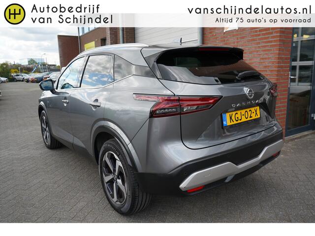 Nissan QASHQAI 1.3 MHEV Xtronic Tekna LUXE - PANODAK - 360 CAM - CARPLAY / ANDROID - 1800KG TREKGEWICHT - HALF LEDER - ADAPT. CRUISE - DODEHOEKSENSOR - HEADUP - KEYLESS - ELEKTR. KLEP + STOEL - LED - DRAADLOZE LADER ETC.