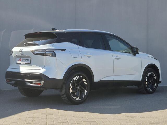 Nissan QASHQAI 1.3 MHEV Xtronic N-Connecta / Facelift Model / Fabrieksgarantie tot 04-2028<100.000 / Trekgewicht 1800 kg / Cold Pack & Pack Easy / Panorama dak / Head Up Display / Elektrische achterklep / Adaptief cruise control / Rondomzicht camera /