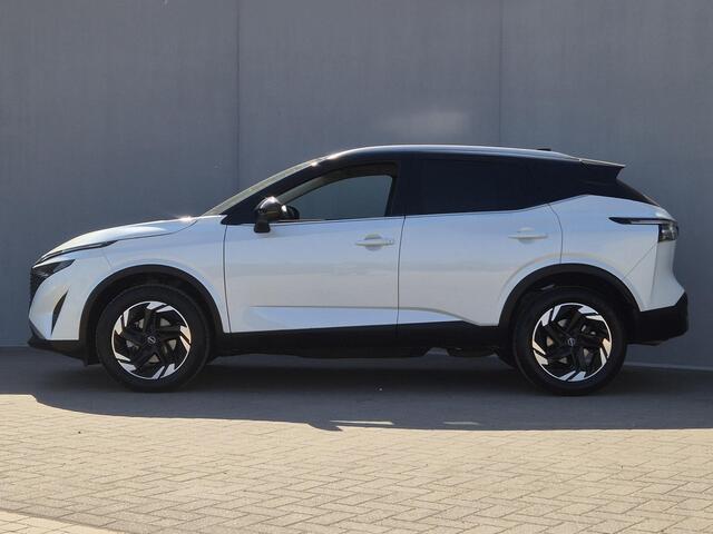 Nissan QASHQAI 1.3 MHEV Xtronic N-Connecta / Facelift Model / Fabrieksgarantie tot 04-2028<100.000 / Trekgewicht 1800 kg / Cold Pack & Pack Easy / Panorama dak / Head Up Display / Elektrische achterklep / Adaptief cruise control / Rondomzicht camera /