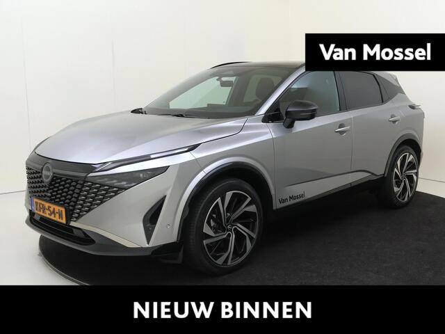 Nissan QASHQAI 1.5 e-Power Tekna Plus Black pack Dakrails, onderste sierlijst en onderrand raamomlijsting zwart gewrapped