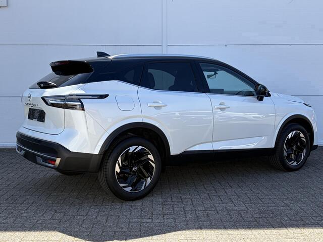 Nissan QASHQAI 1.3 MHEV Xtronic N-Connecta Automaat / Facelift Model / Fabrieksgarantie tot 04-2028<100.000 / Trekgewicht 1800 kg / Cold Pack & Pack Easy / Panorama dak / Head Up Display / Elektrische achterklep / Adaptief cruise control / Rondomzicht camera /