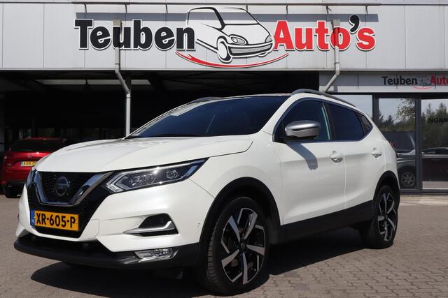 Nissan QASHQAI 1.3 DIG-T Tekna + | NL Auto | Automaat | Luxe lederen bekleding | Panoramadak | Cruise | Clima