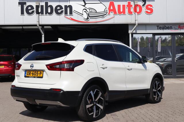 Nissan QASHQAI 1.3 DIG-T Tekna + | NL Auto | Automaat | Luxe lederen bekleding | Panoramadak | Cruise | Clima