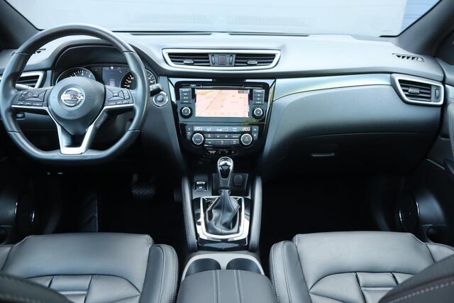 Nissan QASHQAI 1.3 DIG-T Tekna + | NL Auto | Automaat | Luxe lederen bekleding | Panoramadak | Cruise | Clima