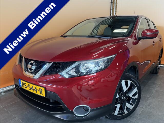 Nissan QASHQAI 1.2 Acenta lage km stand! | lmv 18 inch | leer/alcantara | trekhaak | cruise control