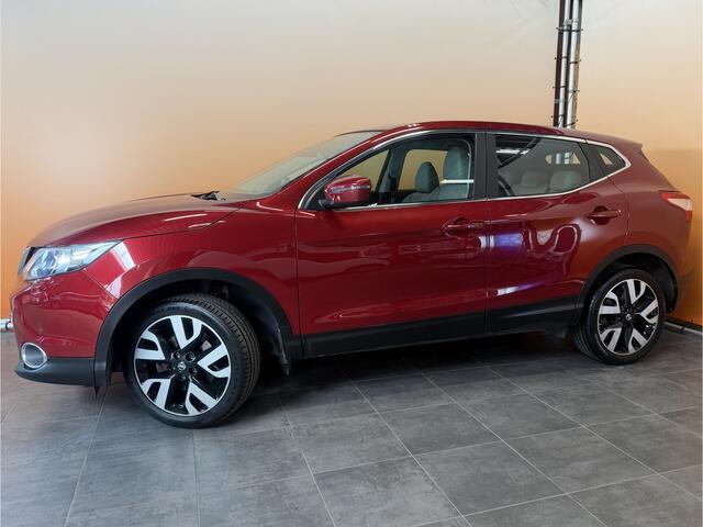 Nissan QASHQAI 1.2 Acenta lage km stand! | lmv 18 inch | leer/alcantara | trekhaak | cruise control