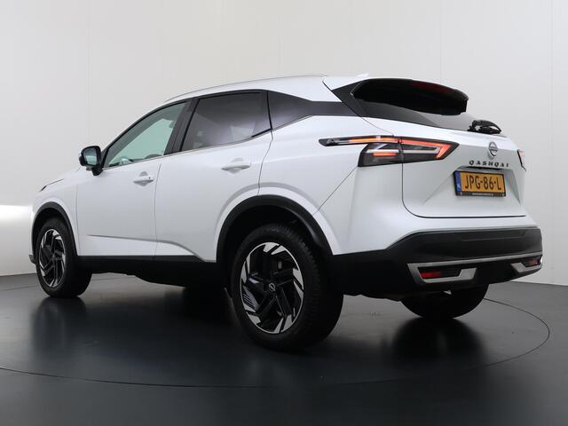 Nissan QASHQAI 1.3 MHEV Xtronic N-Connecta ONDERHOUD GEHAD BIJ DE DEALER | DIRECT LEVERBAAR | FABRIEKSGARANTIE | PANORAMADAK | VOORRUITVERWARMING | STOEL- & STUURVERWARMING | 360° CAMERA | DODEHOEKDETECTIE | HEAD-UP DISPLAY | ELEKTRISCHE ACHTERKLEP