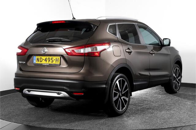 Nissan QASHQAI 1.2 116 PK Tekna - Automaat Orig. NL | Panodak | Cruise | Trekhaak | Stoel-+Voorruitverw. | PDC | 360 Camera | NAV | ECC | LM 19" |