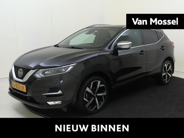 Nissan QASHQAI 1.3 DIG-T Tekna + | airco automatisch | Apple Carplay/Android | cruise control adaptief | LED koplampen | lederen bekleding | lichtmetalen velgen 19" | navigatiesysteem full map | panoramadak |