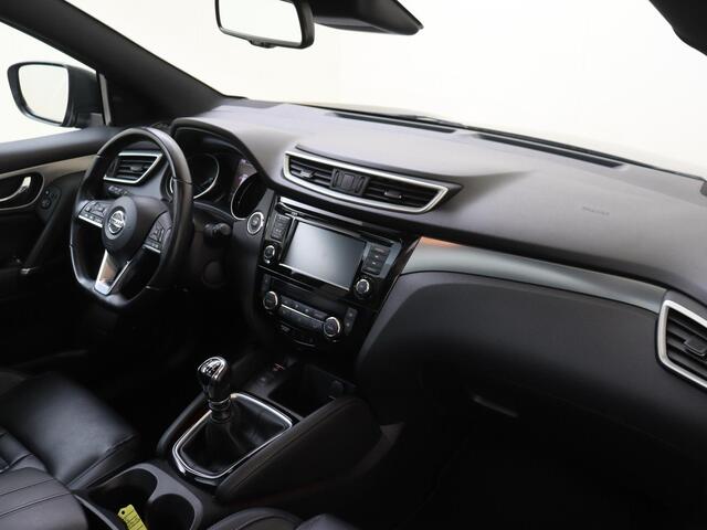Nissan QASHQAI 1.3 DIG-T Tekna + | airco automatisch | Apple Carplay/Android | cruise control adaptief | LED koplampen | lederen bekleding | lichtmetalen velgen 19" | navigatiesysteem full map | panoramadak |