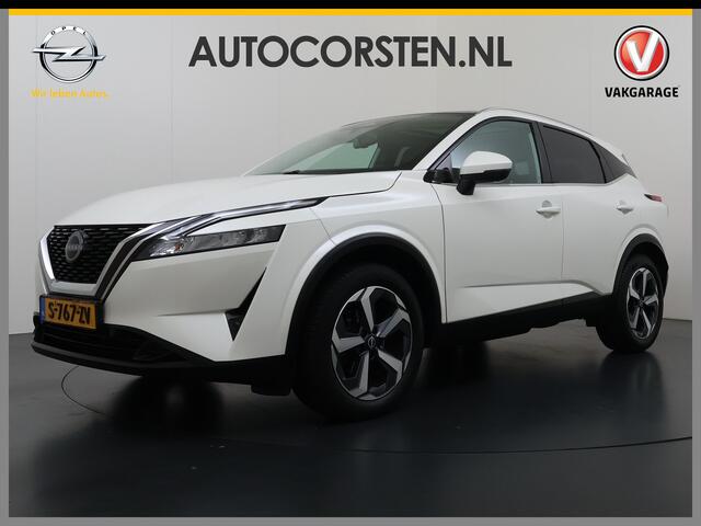 Nissan QASHQAI 1.3T 158PK MHEV Automaat Xtronic Panoramadak Trekhaak Adap.Cruise Navi Ecc 360°Camera Android Auto Apple Carplay Pdc N-Connecta Privacy Glas Lmv Full-Led DAB Bluetooth Lane Assist Rijstrooksensor Wifi Dealeronderhouden 1e Eigenaar Origineel Nederlandse Au