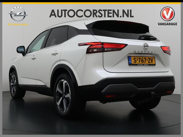 Nissan QASHQAI 1.3T 158PK MHEV Automaat Xtronic Panoramadak Trekhaak Adap.Cruise Navi Ecc 360°Camera Android Auto Apple Carplay Pdc N-Connecta Privacy Glas Lmv Full-Led DAB Bluetooth Lane Assist Rijstrooksensor Wifi Dealeronderhouden 1e Eigenaar Origineel Nederlandse Au